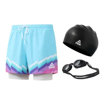PEAK Swimming Sets Polyester Beach Pool Men's Blue