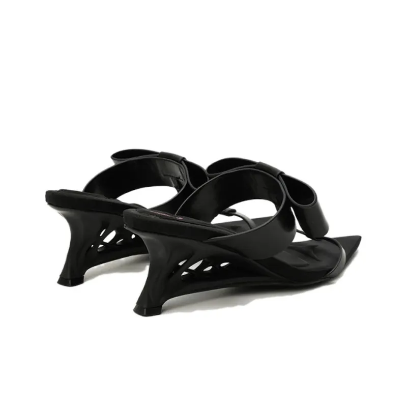 DAPHNE LAB Sugar-free Series Slide Slippers Women's Black-3