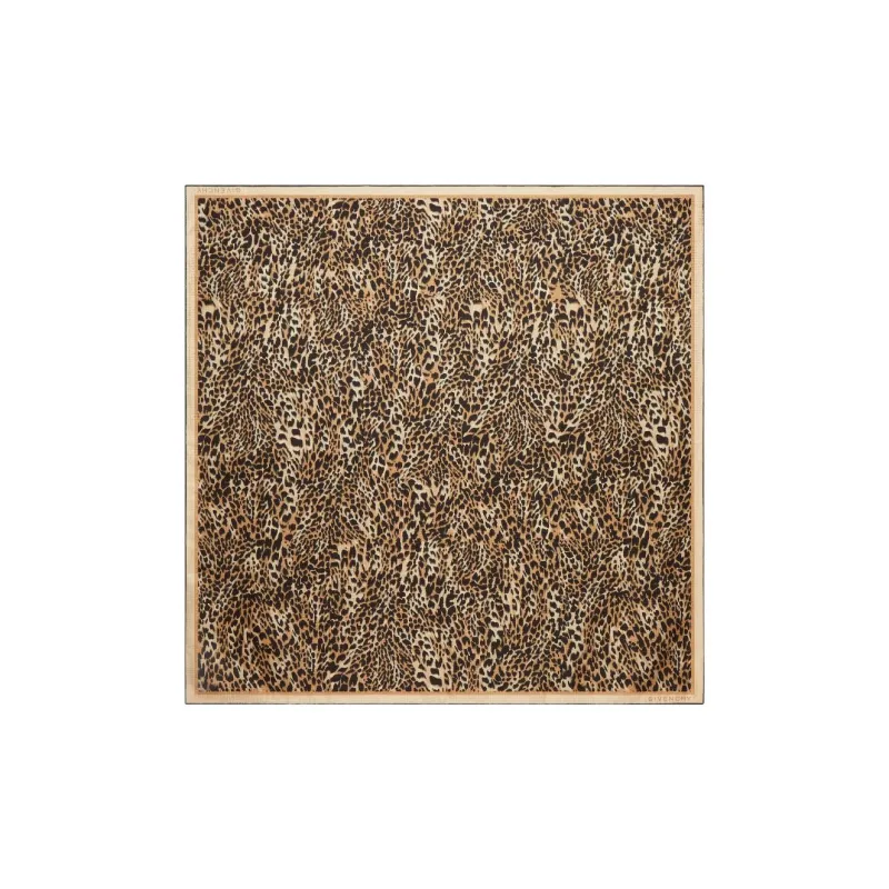 Givenchy Leopard Print Square Scarf-0