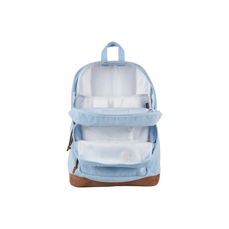 JanSport Corduroy Backpack Unisex Blue-1