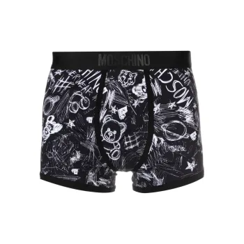 MOSCHINO Teddy Bear-print Stretch-cotton Boxers