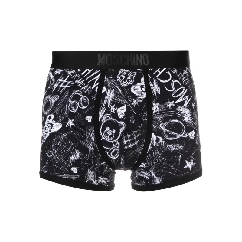 MOSCHINO Teddy Bear-print Stretch-cotton Boxers-0