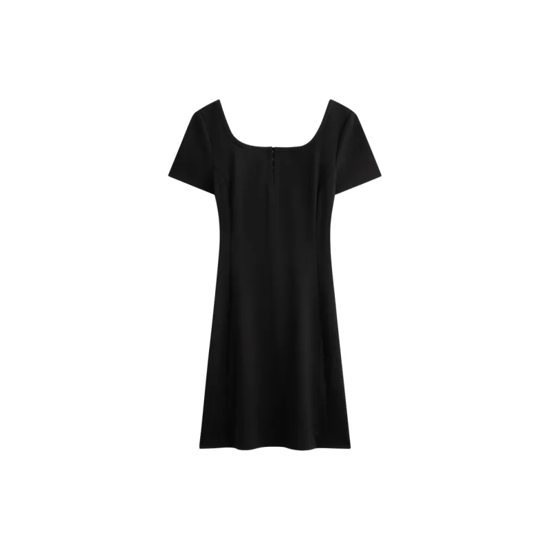 CALVIN KLEIN Short-Sleeved Dresses Women's Space Black-1