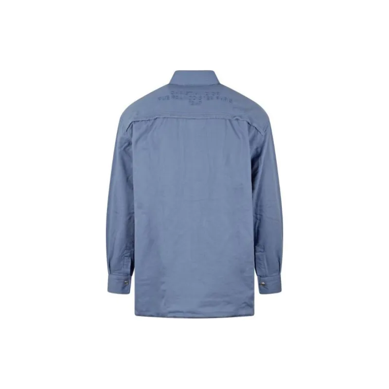 DIOR 1947 Logo Embroidered Long Sleeved Overshirt-1