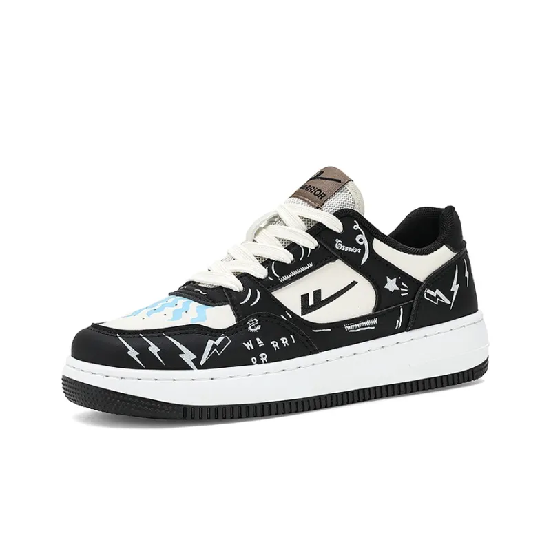 Warrior Air Force 1 Puffy Shoes Low-Top Skateboard Shoes Unisex-1