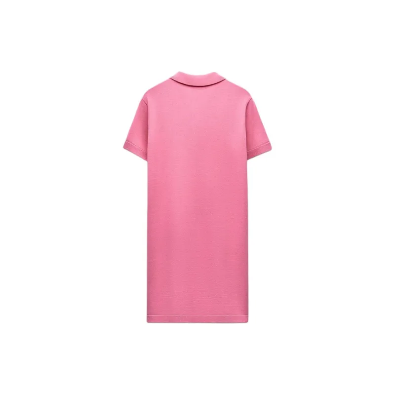 ZARA Short-Sleeved Dresses Women's Pink-1