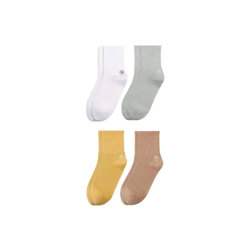 GANGSHA Mid Calf Socks Men's 4 Pack