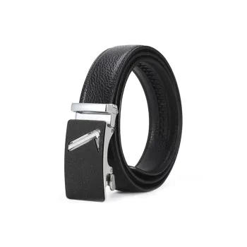 CARTELO Alloy Leather Belts Men's Width 3.5CM