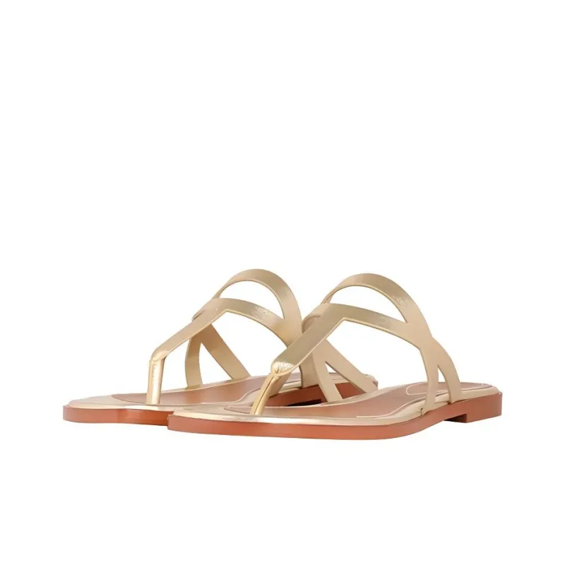 Zimmermann Flip Flops Women's Gold-4