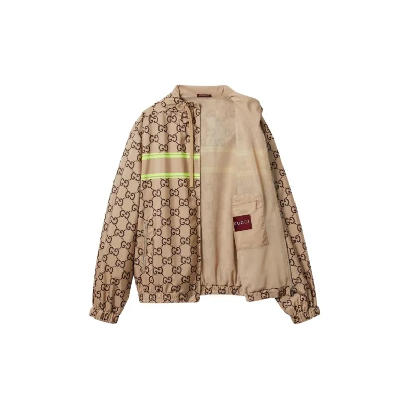 GUCCI Monogrammed Zip Up Jacket-1