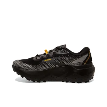 Brooks Caldera 6 Slip Resistant Low Top Trail Running Running Shoes Men's Black Yellow