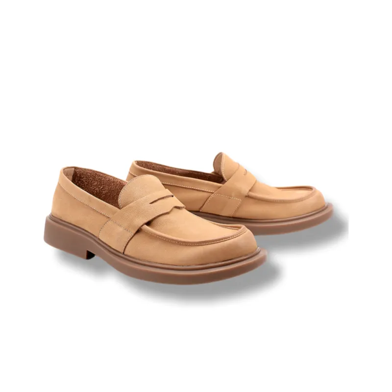 Brounvanm Loafers Men Coffee/Amber Yellow-1