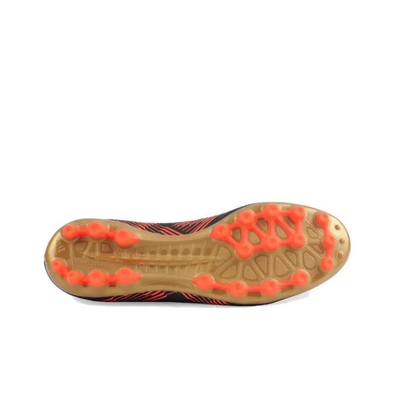 Adidas Nemeziz AG Rubber Short Studs Cushioning Wear Resistant Soccer Shoes Men's Black Red-3