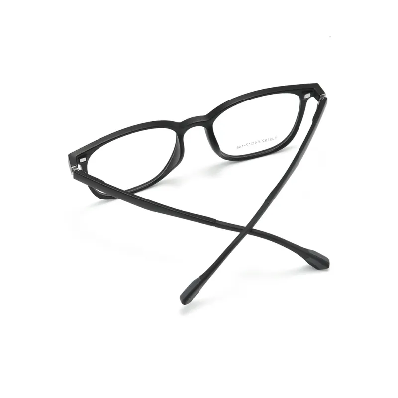 Cornstone TR/Memory Plastic Square Sunglasses Men's-5