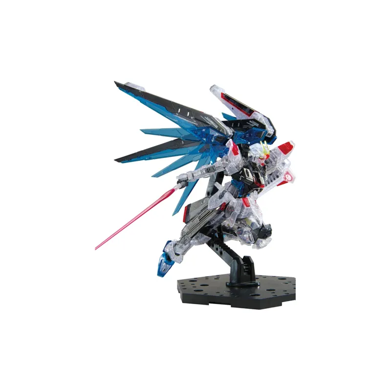 BANDAI Gundam Base Shanghai GCP Limited RG 1/144 Freedom Gundam VER.GCP Color Transparent Assembled Models-3