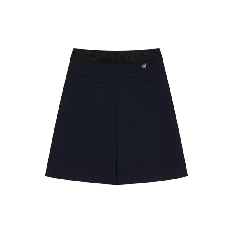 Teenie Weenie Casual Short Skirts Women's Navy Blue-1