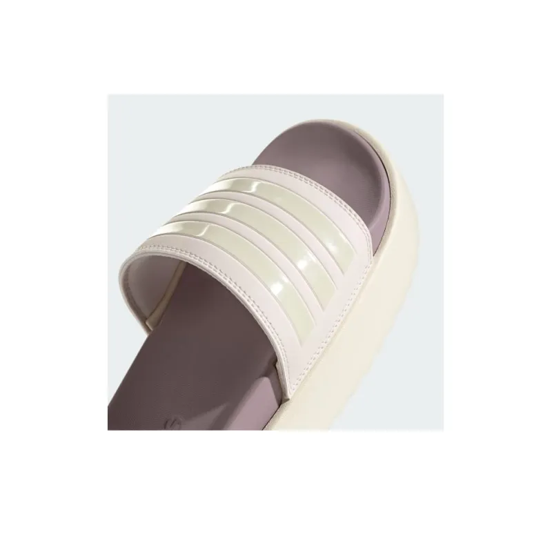 Adidas Adilette Platform Slides Putty Mauve Wonder White Preloved Fig Women's-9