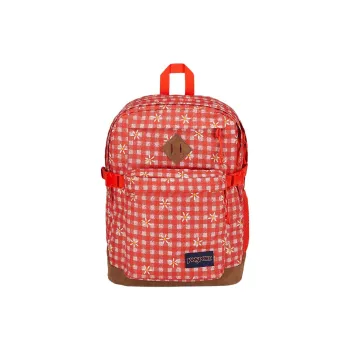 JanSport Suede Backpack Unisex Red