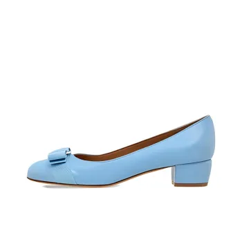 FERRAGAMO Varina Leather Ballerina Shoes