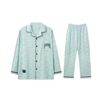 MIIOW Pajama Set Men's Light Green