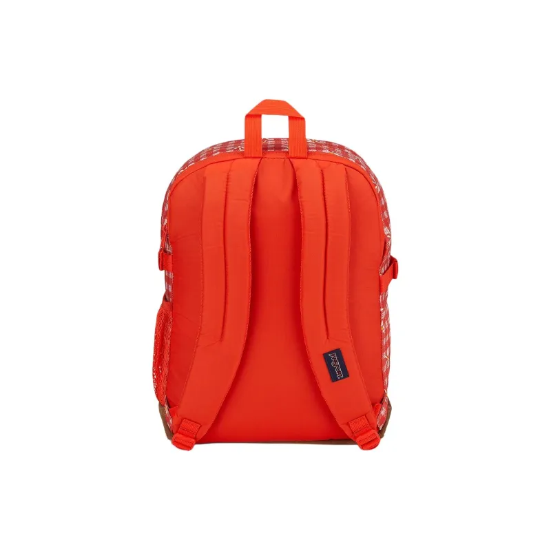 JanSport Suede Backpack Unisex Red-1
