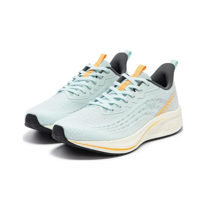361° Abrasion Resistant Low Top Running Shoes Men's Blue Orange-2