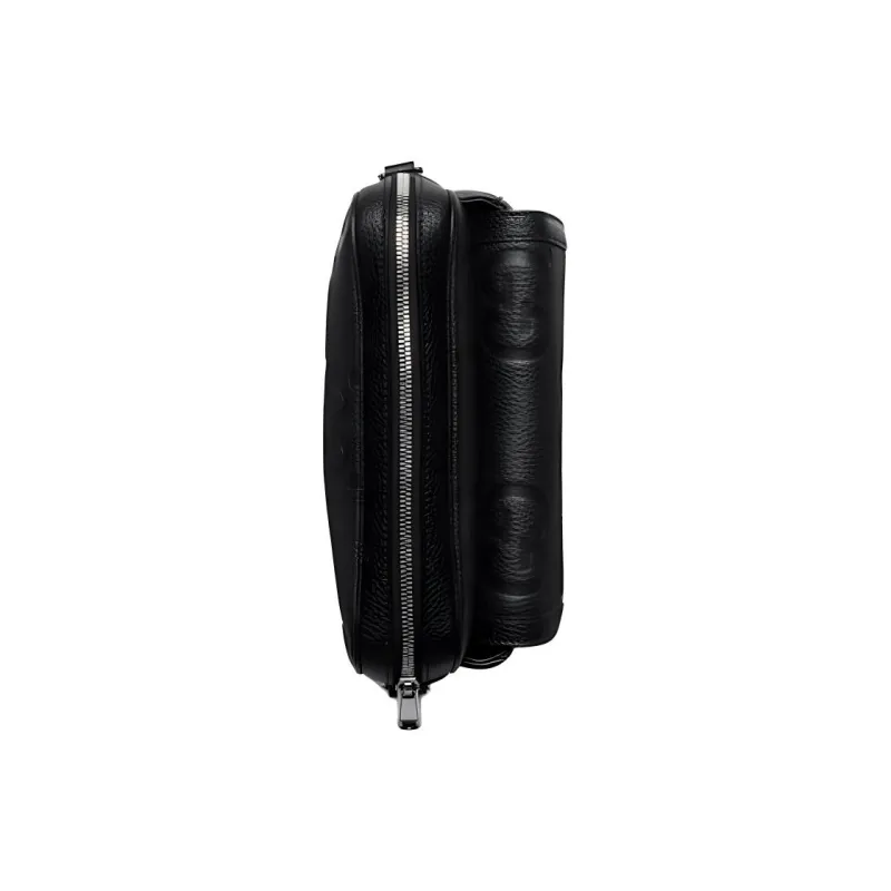 GUCCI Leather Shoulder Bag, Crossbody Bag Trumpets Unisex Black-3