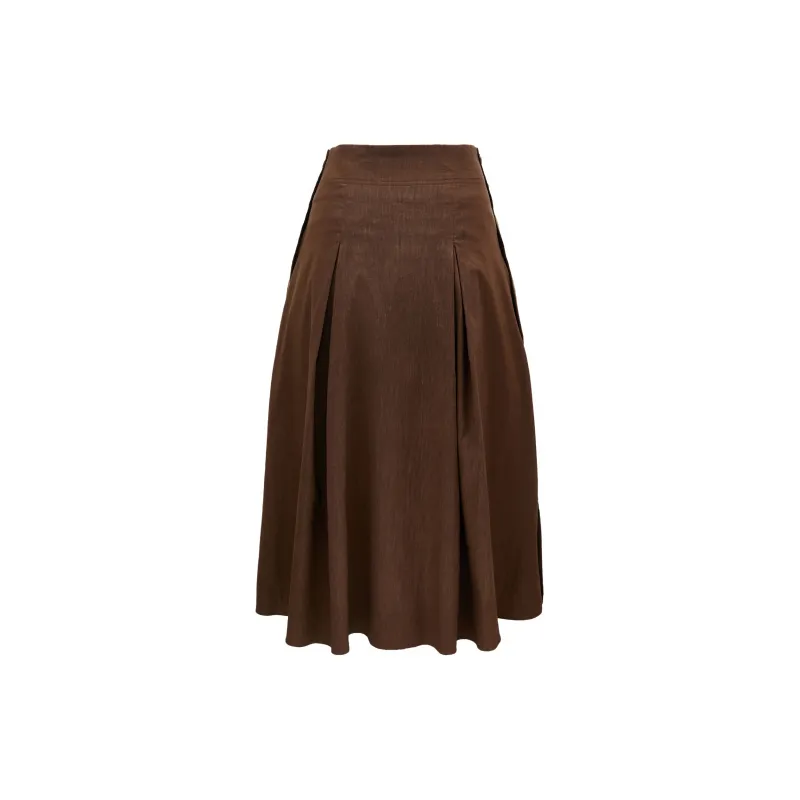 ONLY Denim Long Skirts Women's E11 Brown-1