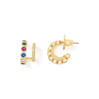 Kate Spade Gemstone Copper Earrings Women's Gold