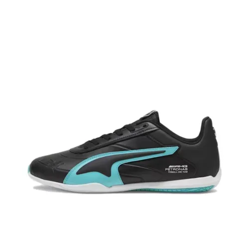 PUMA Mercedes-AMG Petronas Motorsport Tune Cat Anti-Slip Wear-Resistant Low-Top Training Shoes Men's Black Blue