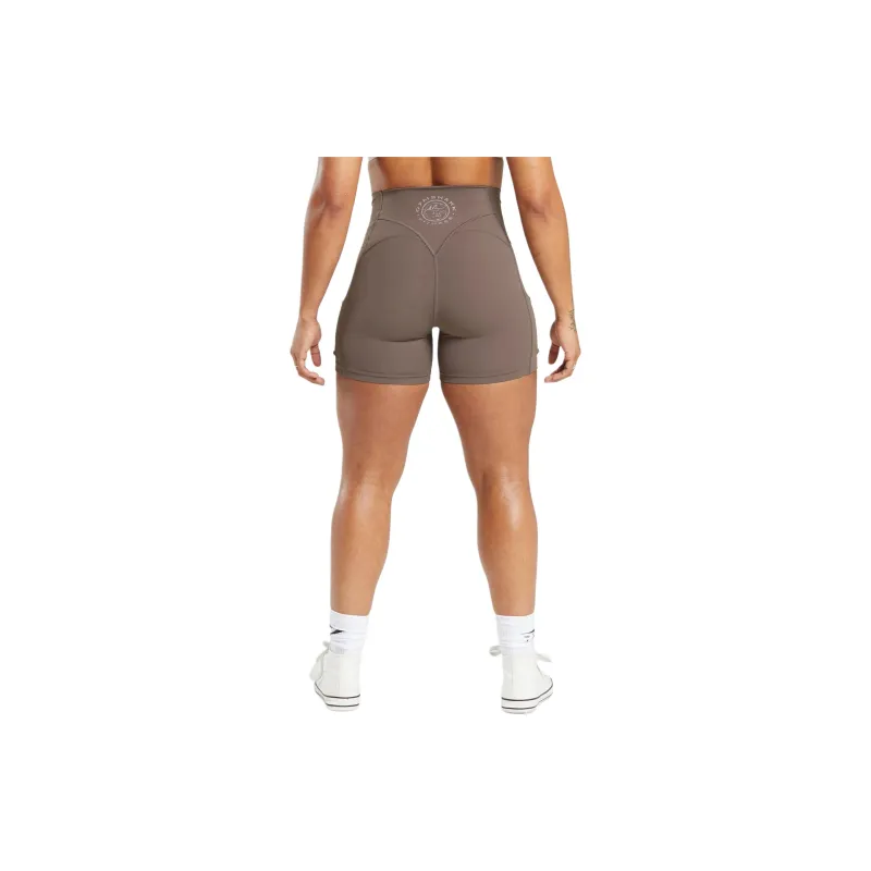 GYMSHARK LEGACY Sports Shorts Women's Walnut Wood Fuchsia-1