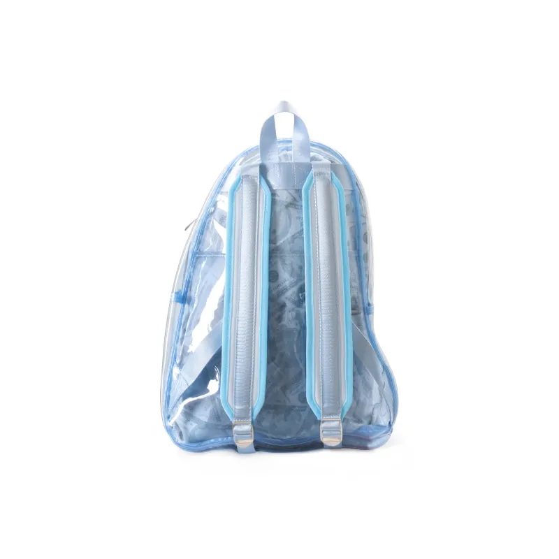 Fun And Cool Transparent TPU Backpack Medium Size Unisex Orange Red/Neon Green-10