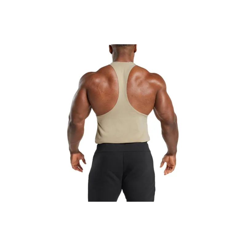 GYMSHARK Tank Top Men's Desert Beige-1