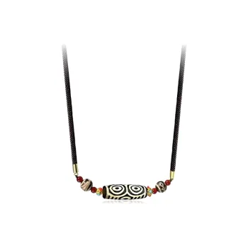 Chongqing Gold Store Chalcedony Jade Necklaces Unisex