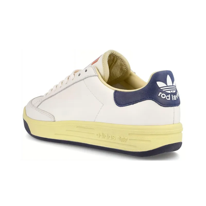 Adidas Rod Laver Aniline White Navy-3
