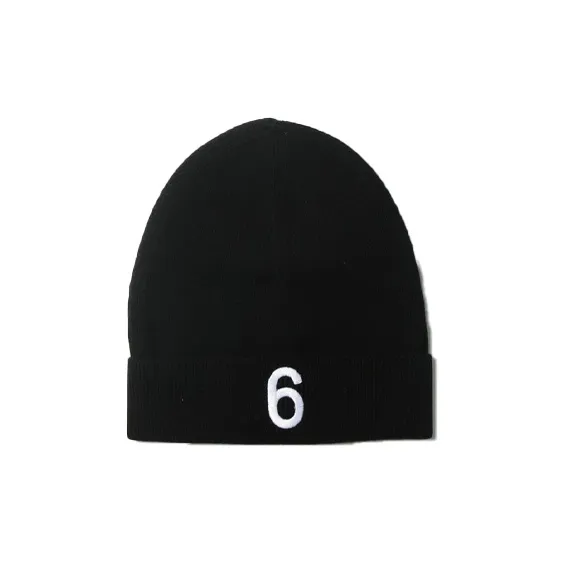 MM6 Maison Margiela Embroidered-logo Detail Beanie-2