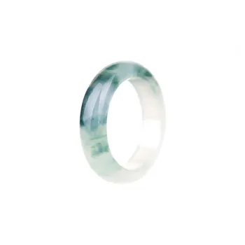 Clear Snow Glutinous Jade Rings Unisex