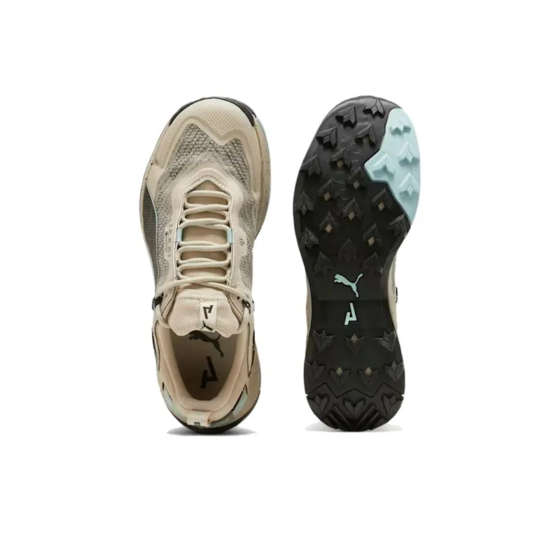 PUMA Explore NITRO GORE TEX Cushioning, Wear Resistant Low Top Hiking Shoes Women's Gray Green-4