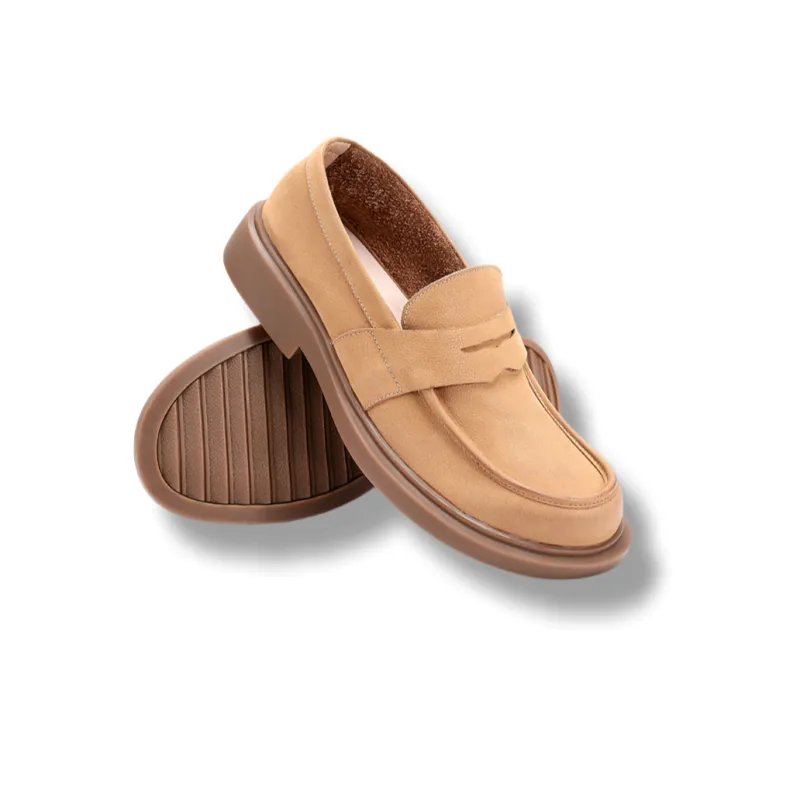 Brounvanm Loafers Men Coffee/Amber Yellow-2