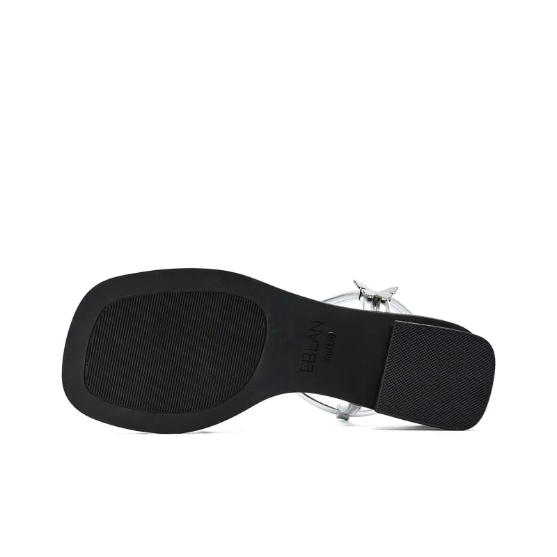 EBLAN Strap Sandals Women's Silver-4