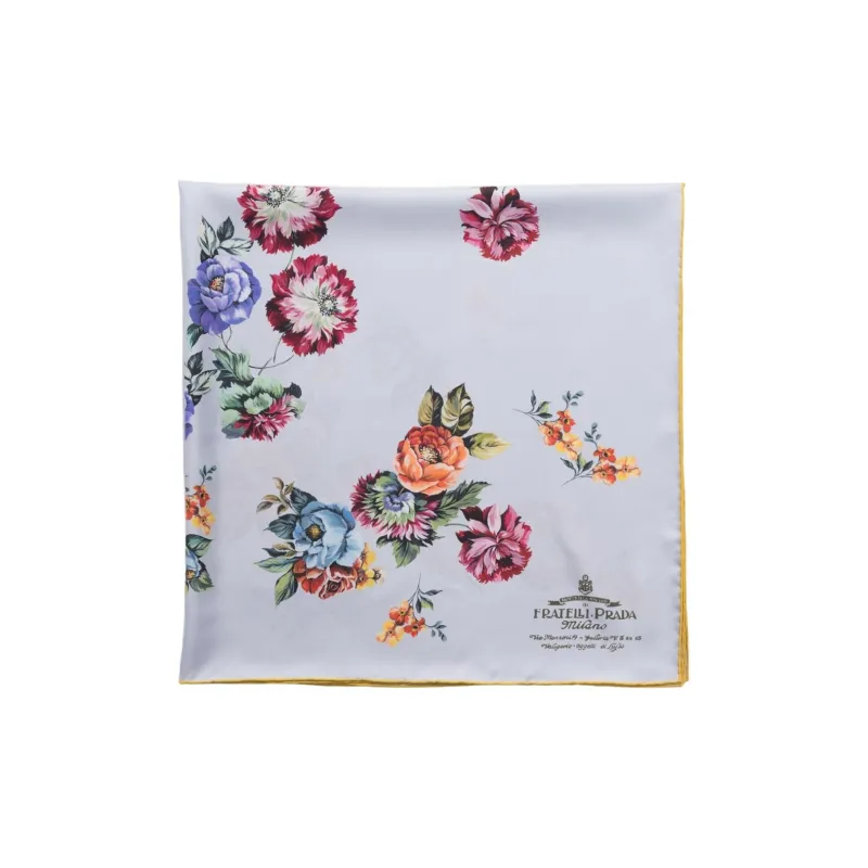 PRADA Floral-print Twill Scarf-0