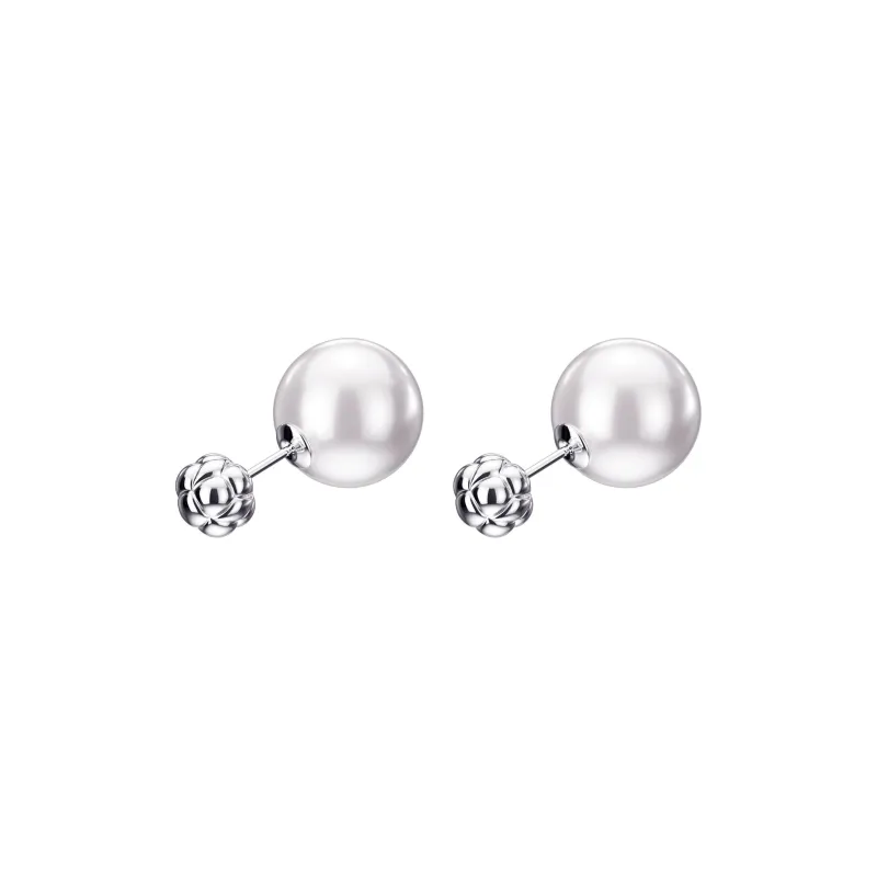 LELOUP Pearl Stud Earrings Women's White-1