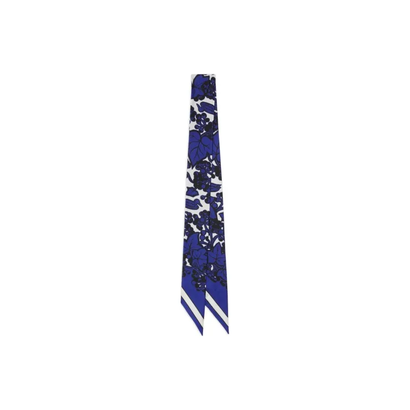 Burberry Ivy Floral print Silk Scarf-0