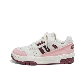 PAUL FRANK Slip-Resistant Low-Top Skateboard Shoes Women's Pink