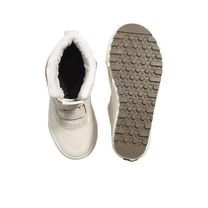 Vans Mte Abrasion Resistant Slip Resistant Knee High Snow Boots Unisex Beige-4