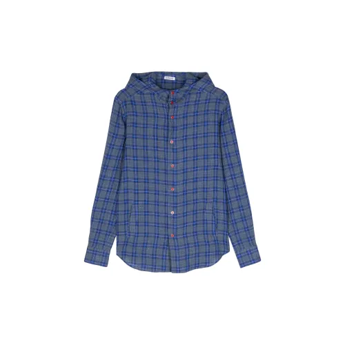 KITON Mariano Checked Hooded Shirt