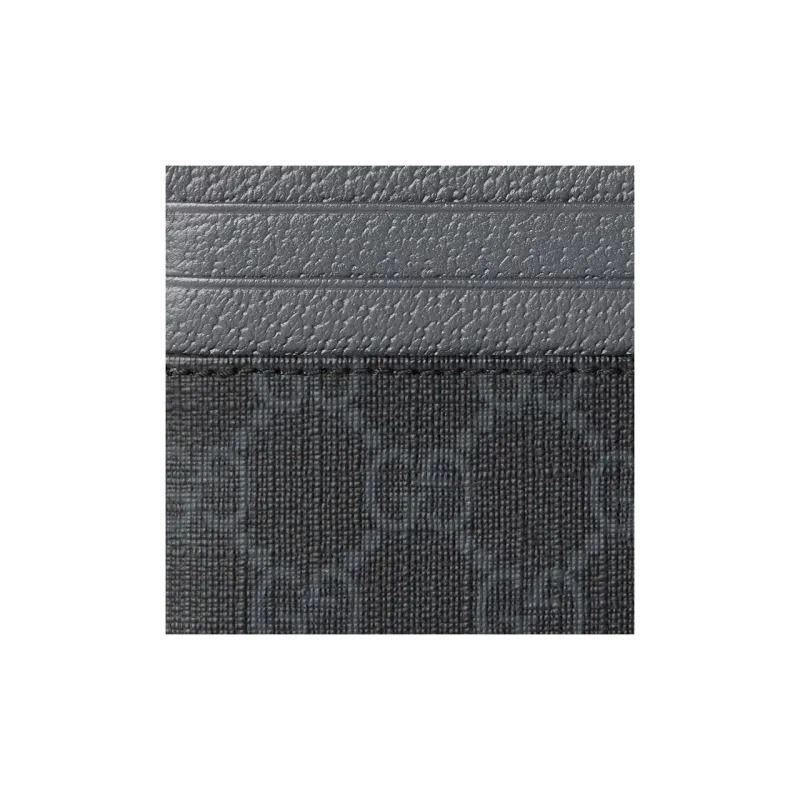 GUCCI Supreme Canvas Card Clip Card Holder Unisex Black-4