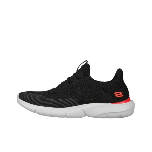 Skechers Ingram Cushioning Anti Slip And Wear Resistant Breathable Support Low Top Casual Shoes Men's Black Orange