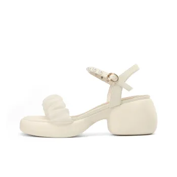 JOSINY One Strap Sandals 6cm Women's Ecru/Apricot