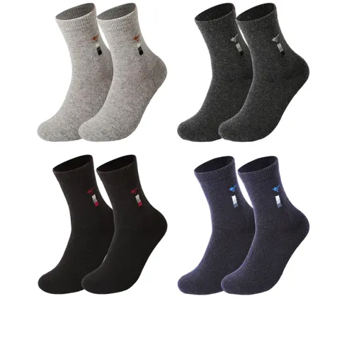SEPTWOLVES Mid Calf Socks Men's 4 Pack Gift Box Set